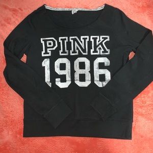 PINK Wide Neck Sweatshirt
